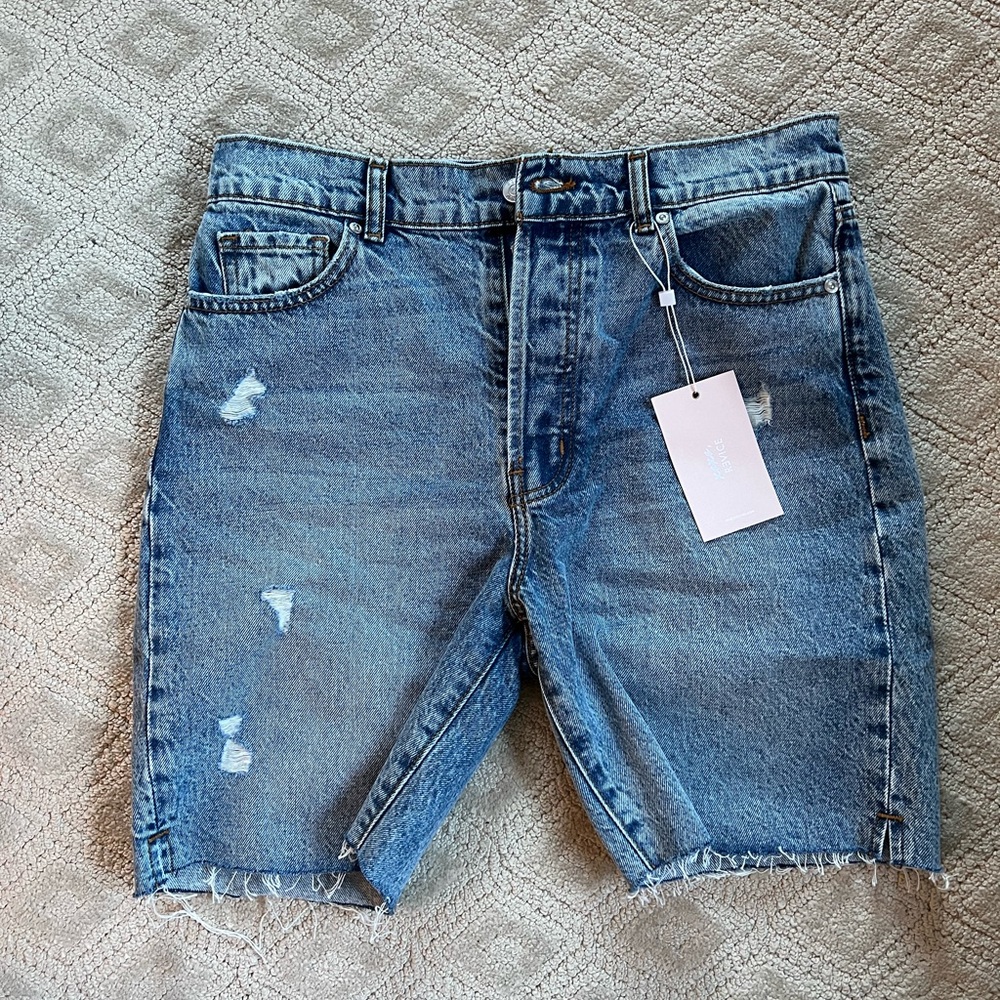 NWT Revice Denim 90’s Baby / 90210 Cutoff Bermuda Shorts